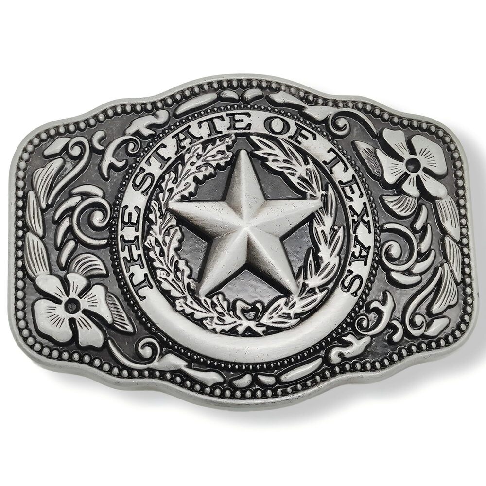 7702 Western Cowboy Cowgirl Belt Buckle Texas Star Zinc Alloy Metal Belt